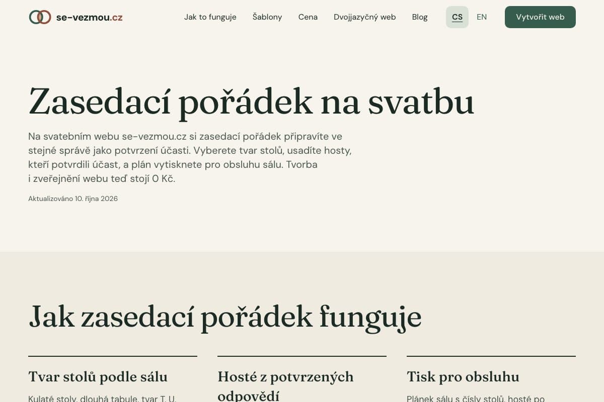 Zasedací pořádek na svatbu očima fotografa: jak usadit hosty, aby byli na fotkách